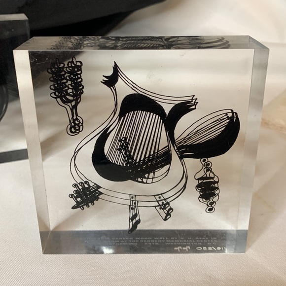 Signed Acrylic optical art by Israeli artist N. H. Azaz “OT Musical Instruments” - Picture 7 of 10